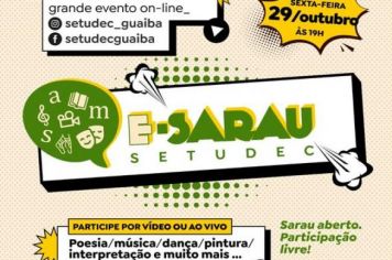 O E-sarau está de volta!! 