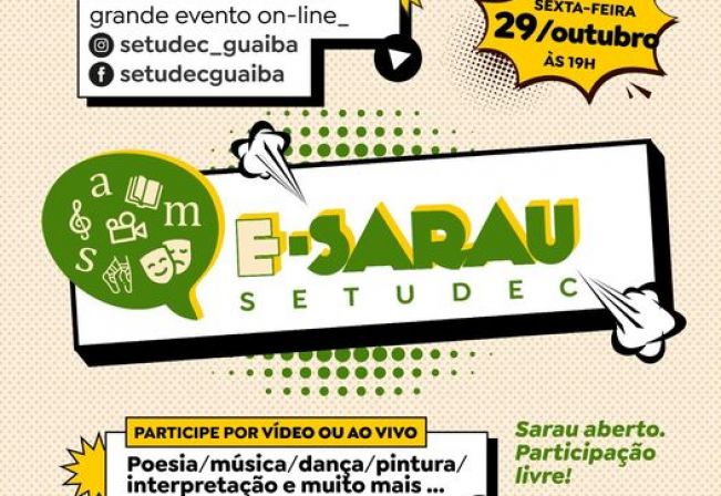 O E-sarau está de volta!! 